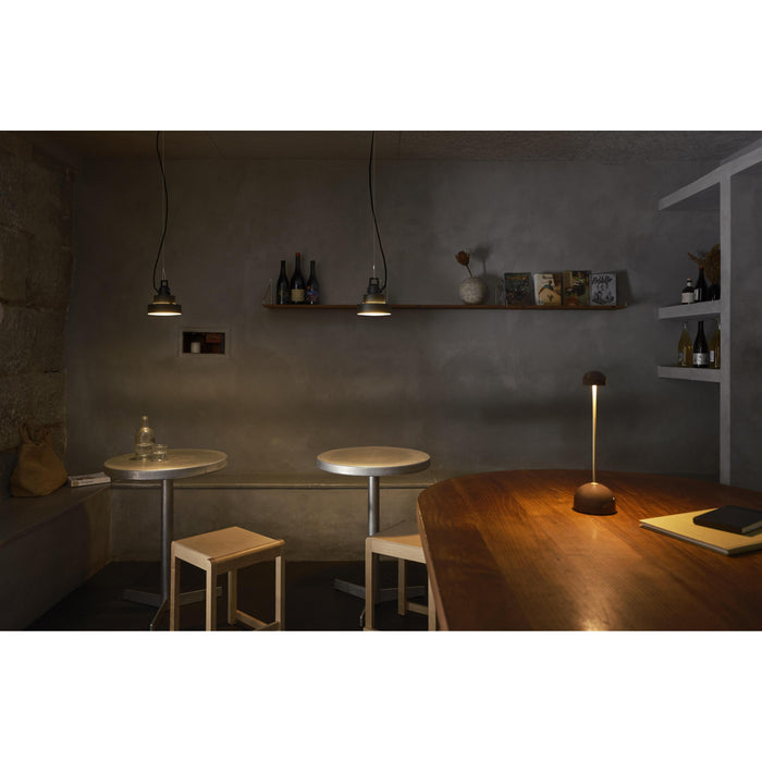 Marset Plaff-on! S16 hanglamp LED Ø16 buiten IP65 roestbruin