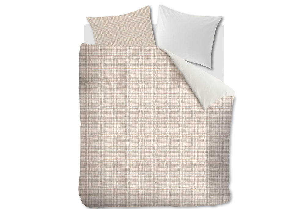 Riviera Maison dekbedovertrek Eleanor sand - lits jumeaux (240x200|220