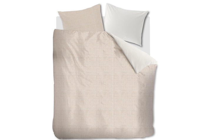 Riviera Maison dekbedovertrek Eleanor sand - lits jumeaux (240x200|220