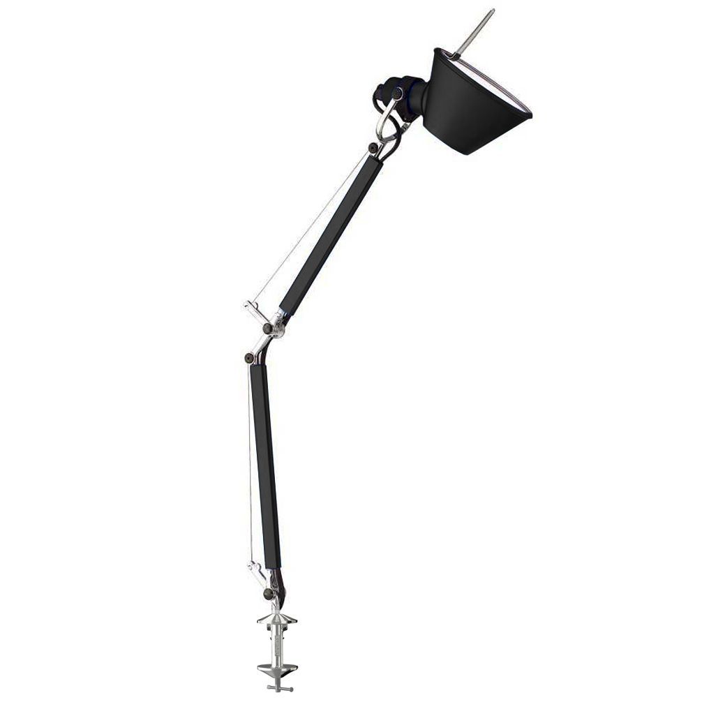 Tolomeo Micro klemlamp retrofit zwart