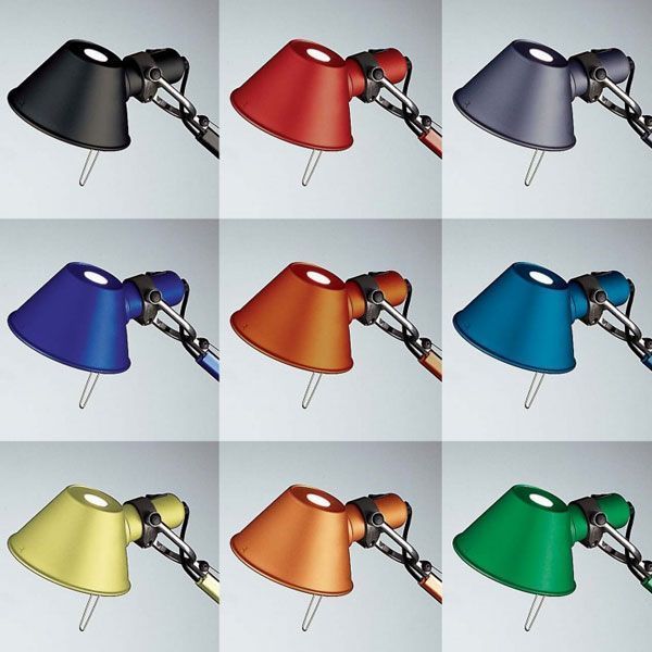 Tolomeo Micro klemlamp retrofit zwart