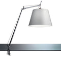 Tolomeo Mega klemlamp retrofit met dimmer 42cm grijs satijn