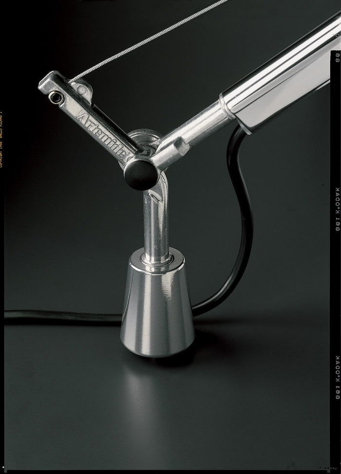 Tolomeo Mega klemlamp retrofit met dimmer 42cm perkament