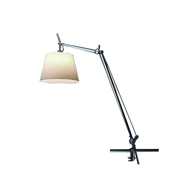 Tolomeo Mega klemlamp retrofit met dimmer 42cm perkament