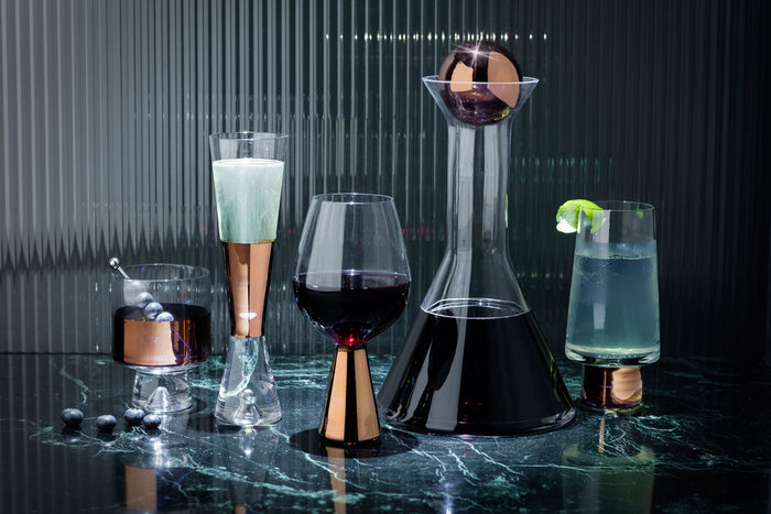 Tom Dixon Tank Wine glas set van 2 zwart