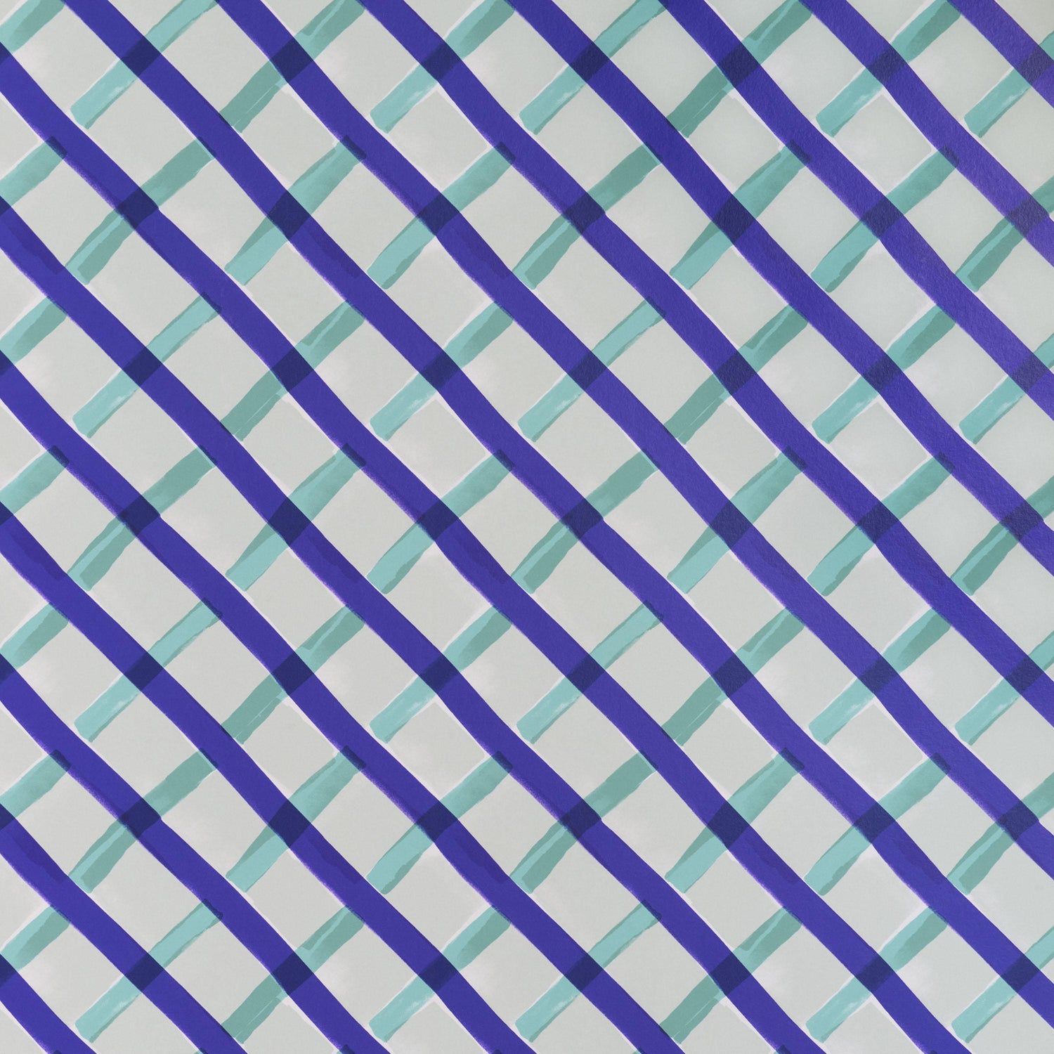 Petite Friture Croisillon by Les Crafties behang Blue