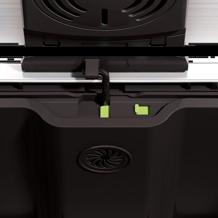 EKO Vuilnisbak Matzilver 40.3 x 34.5 x 65 cm