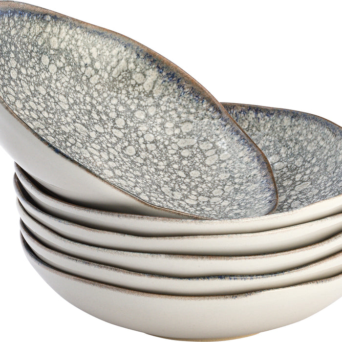 Lite-Body - Serviesset Chloé Wave - 6 pers - 18 delig - Grijs Reliëf