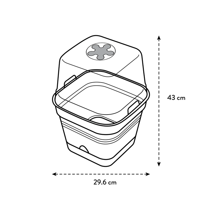 elho Green Basics Kweekpot B 30 x D 30 cm - Zwart