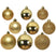 Decoris Kerstballen - 26x st - goud - 6-8-10 cm