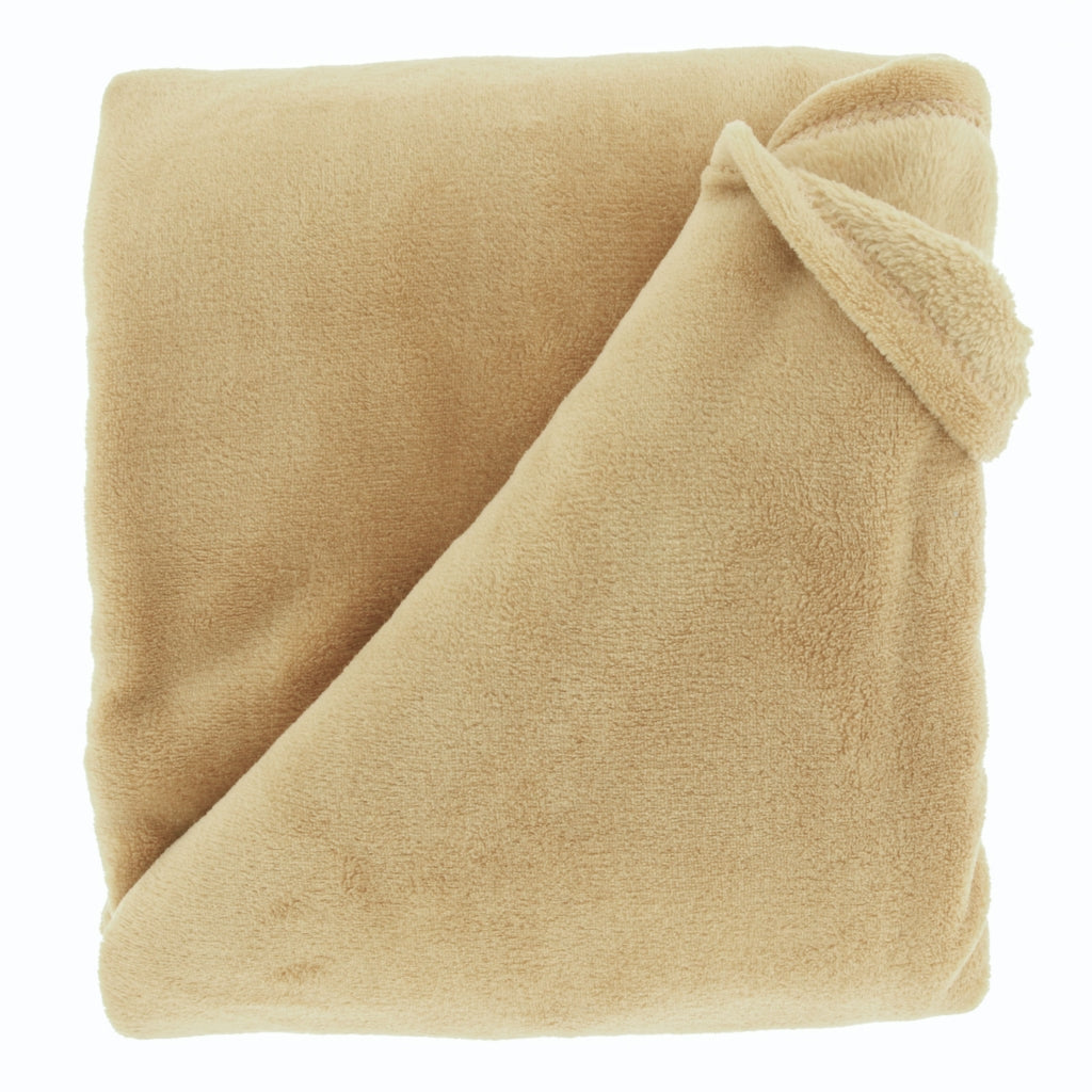 Unique Living Plaid Justin - Geel - Polyester - 150x200x0cm (BxHxD)