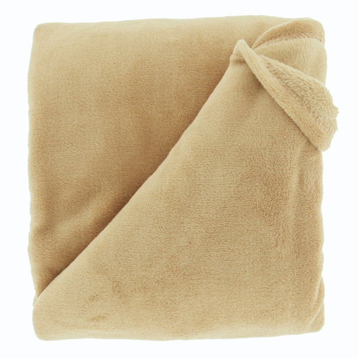 Unique Living Plaid Justin - Geel - Polyester - 150x200x0cm (BxHxD)