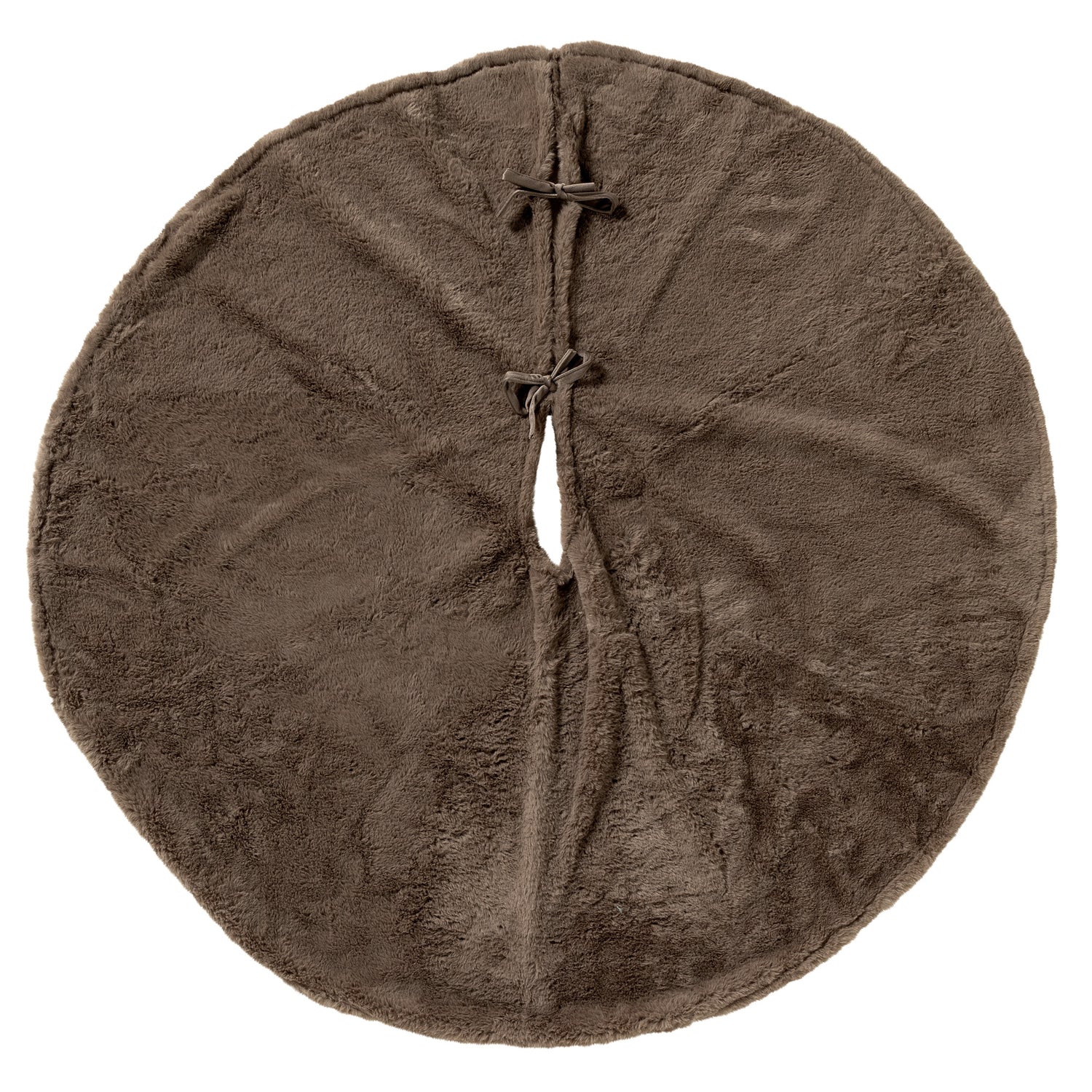 YUKI - kerstboomrok Ø115 cm - imitatiebont - Driftwood - taupe