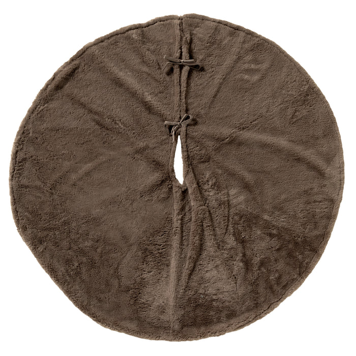 YUKI - kerstboomrok Ø115 cm - imitatiebont - Driftwood - taupe