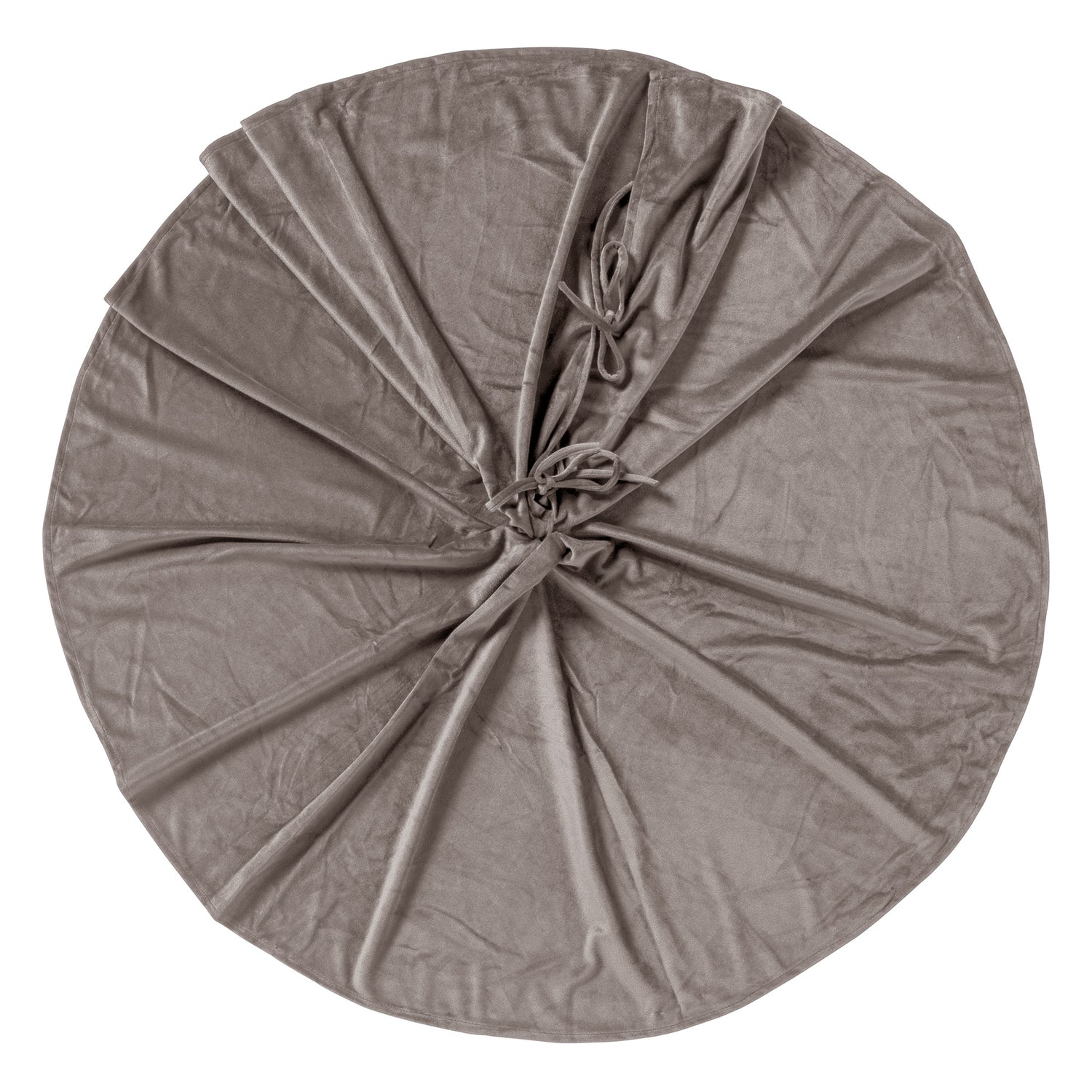 LUMI - kerstboomrok  - Ø120 cm - velvet - Driftwood - taupe