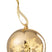 J-Line Kerstballen met verlichting - glas - goud - LED lichtjes - 4x