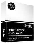 Livello Hoeslaken Hotel Perkal Wit -  100 x 210