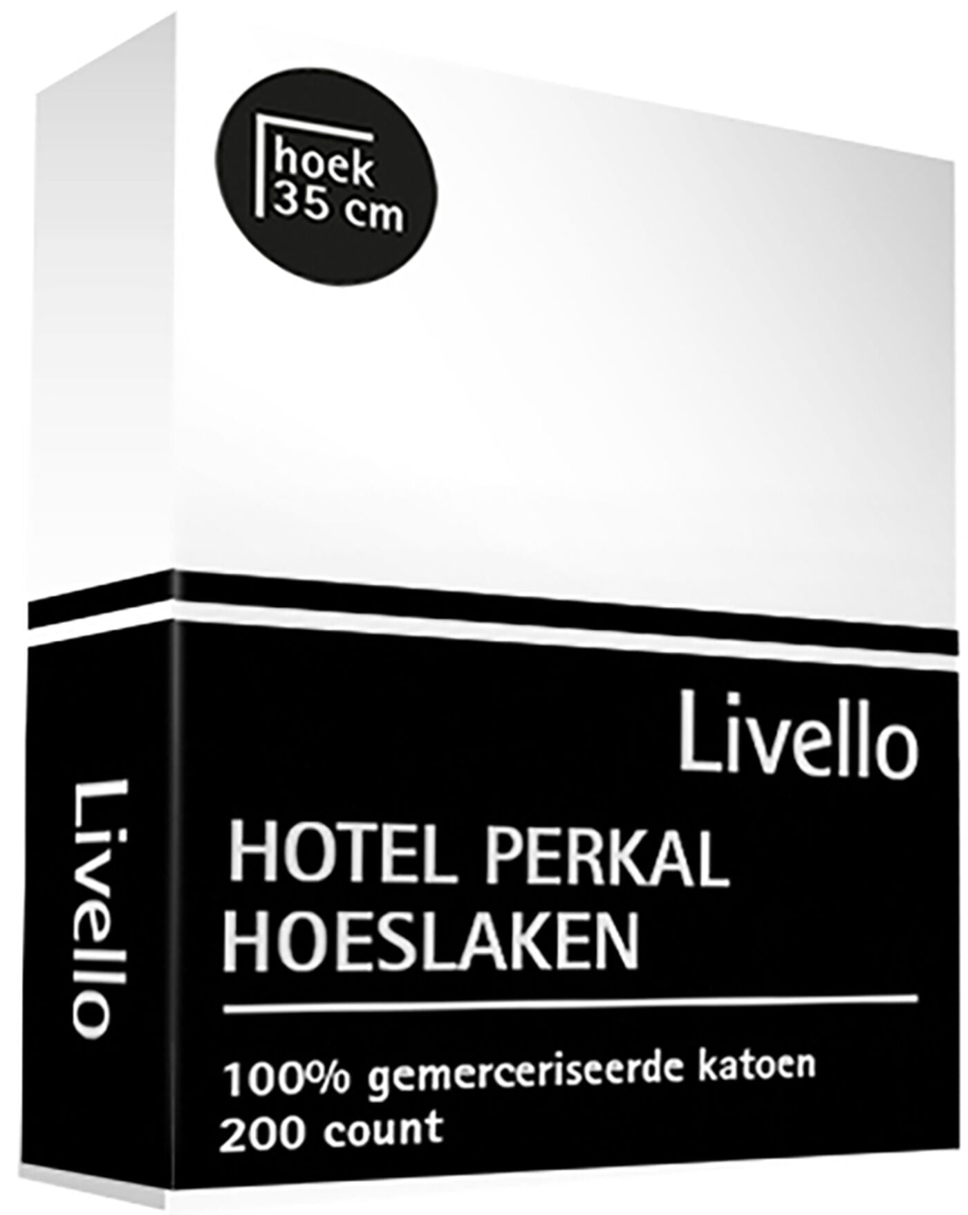 Livello Hoeslaken Hotel Perkal Wit -  100 x 210