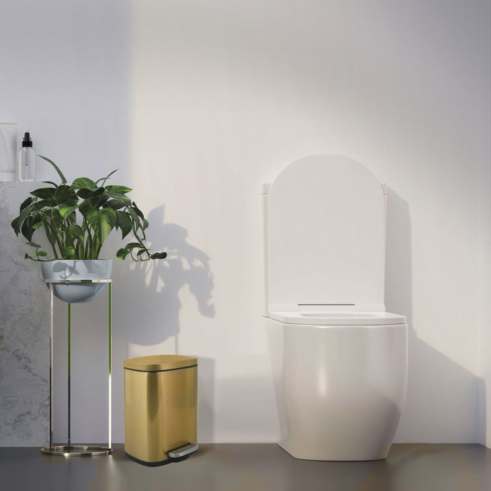 Spirella Pedaalemmer Venice - goud - 5L - metaal - 21 x 30 cm