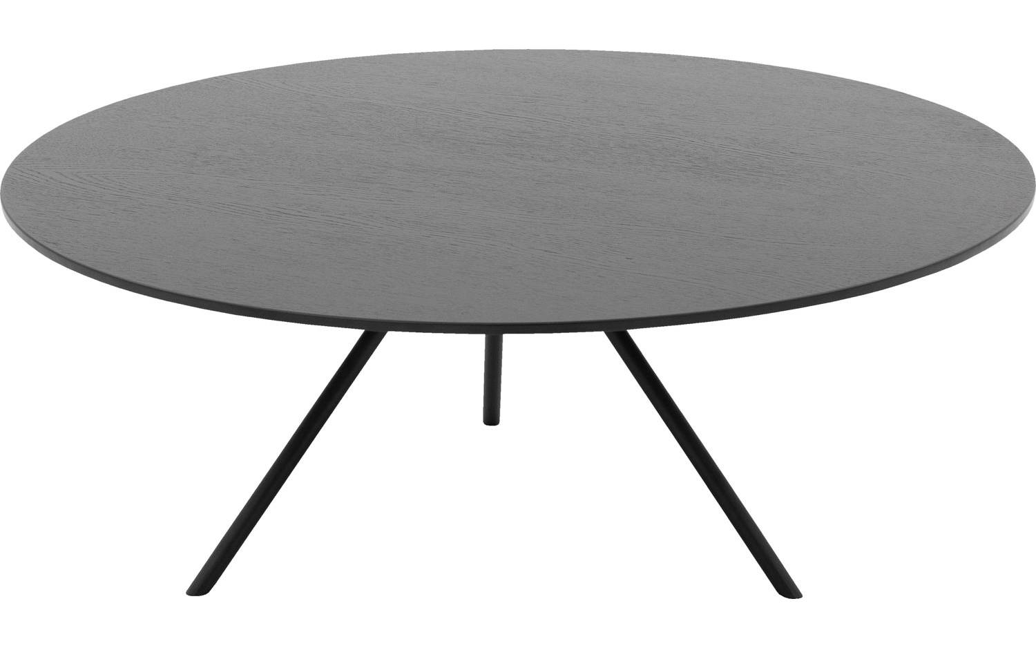 Goossens Salontafel Bo in Eiken soft touch lak zwart ral 9005