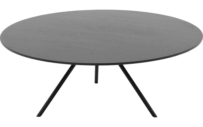 Goossens Salontafel Bo in Eiken soft touch lak zwart ral 9005