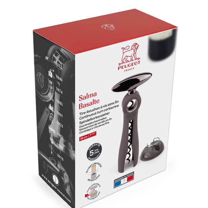 Peugeot Salma kurkentrekker met wormschroef en dopsnijder - grijs