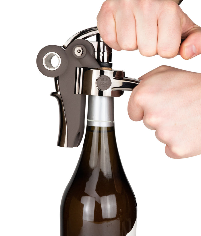 Peugeot Baltaz kurkentrekker met hefboom en dopsnijder - grijs