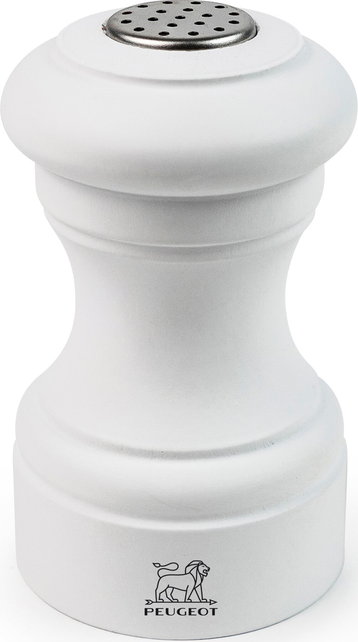 Peugeot Bistro zoutstrooier 9 cm - mat wit - hout