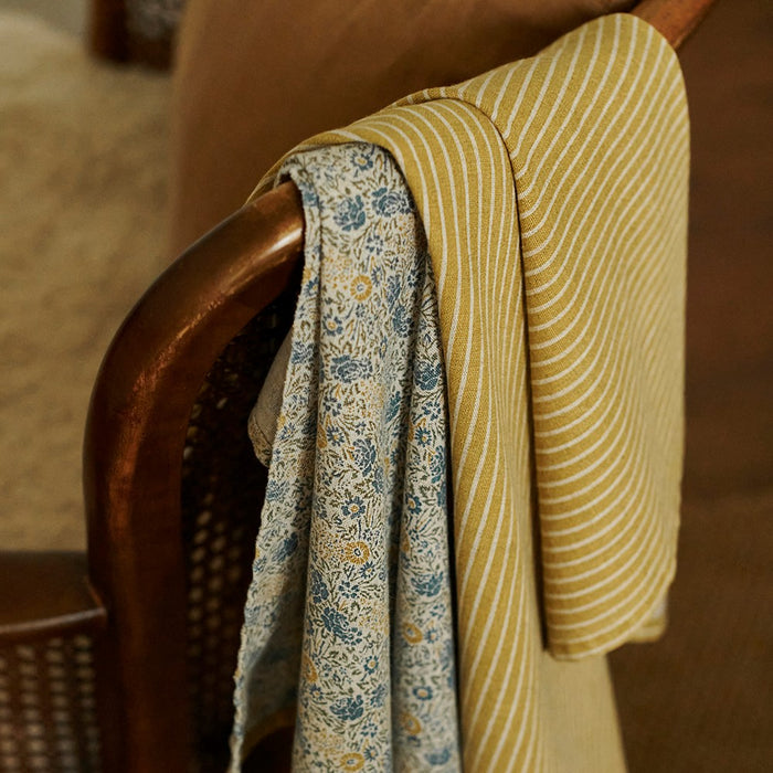 Laura Ashley Theedoek Oil Geel Streep 50x70cm