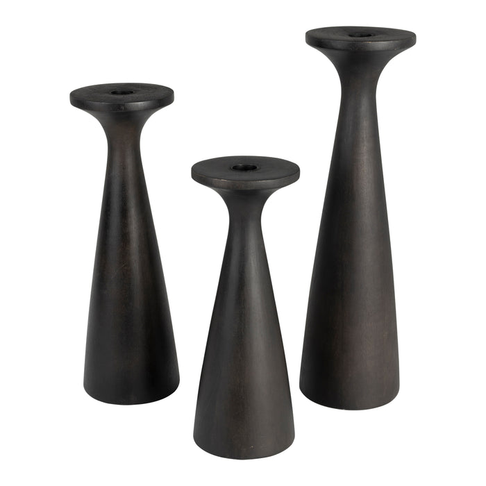 Zuiver Flames Kandelaar M - Zwart