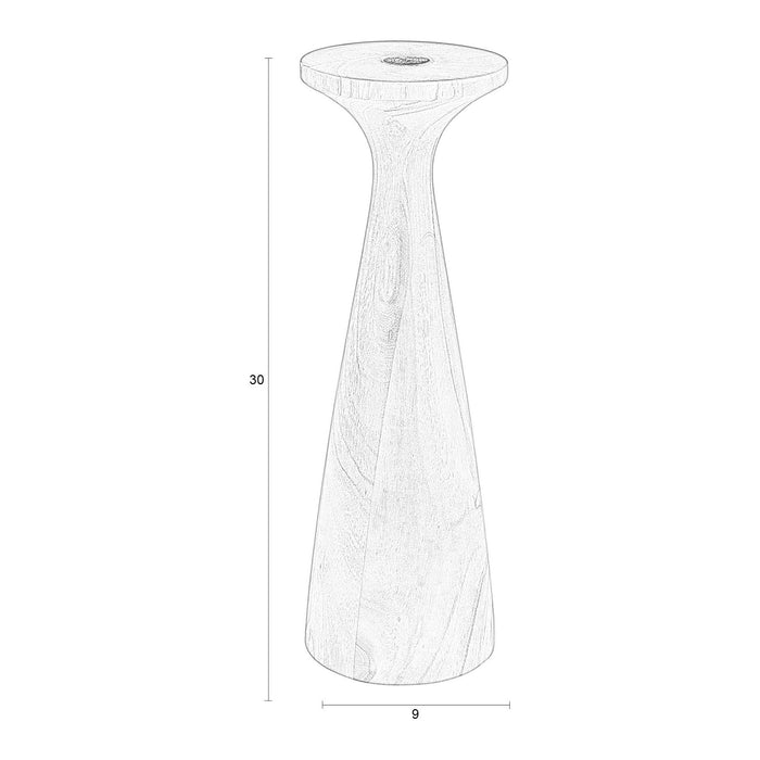 Zuiver Flames Kandelaar M - Zwart