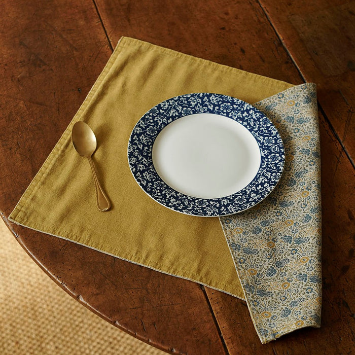 Laura Ashley Placemat Oil Geel dubbelzijdig Uni|Daniela 48x35cm