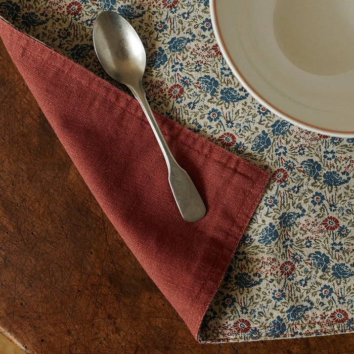 Laura Ashley Placemat Oxblood Rood dubbelzijdig Uni|Daniela 48x35cm