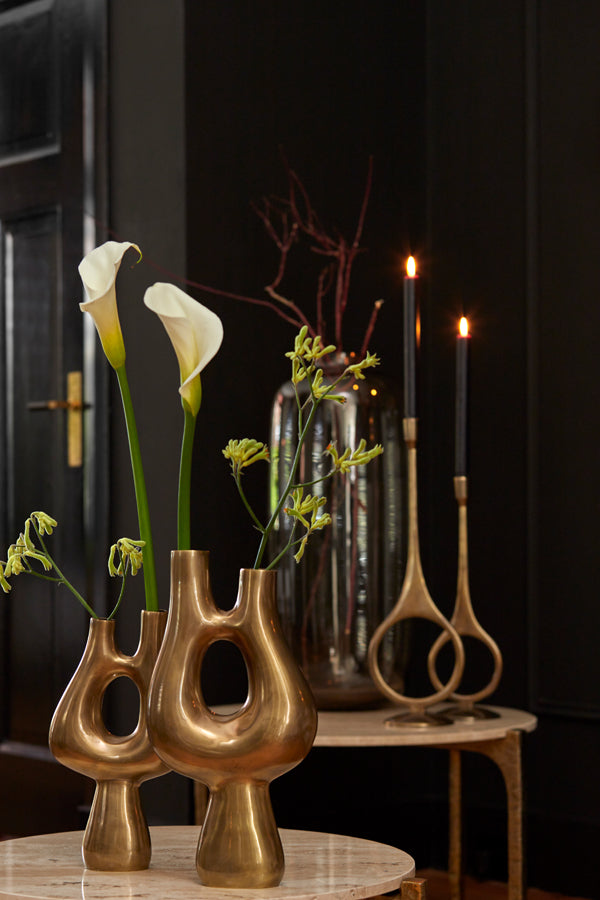 Light & Living Light&living Vaas deco 20x5,5x39 cm KOTANI antiek brons