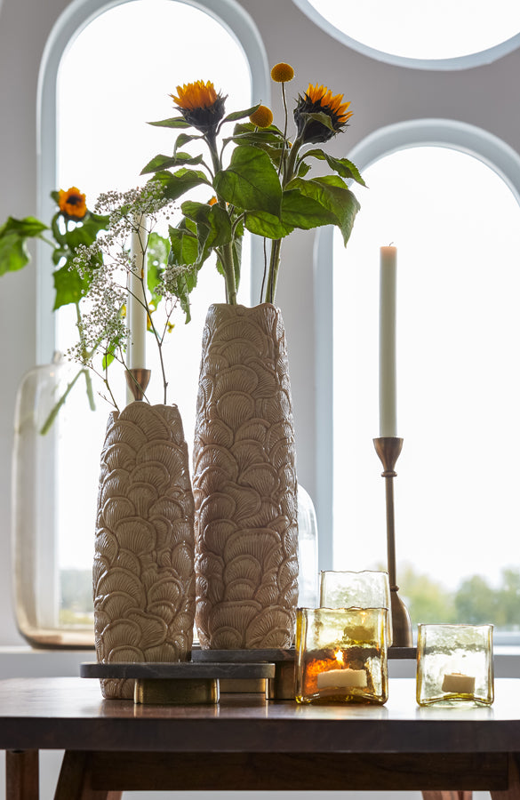 Light&living Vaas Ø15x48,5 cm TRAVIS keramiek beige