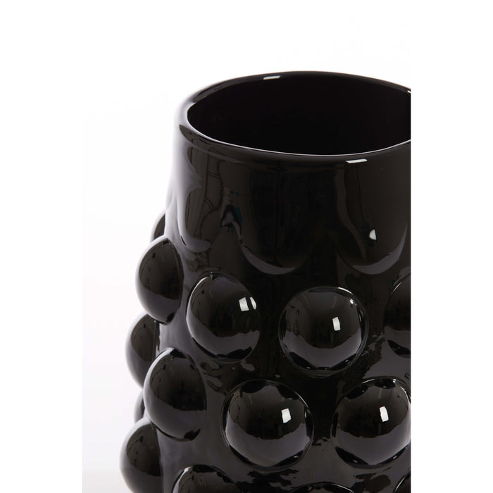 Light & Living Light&living Vaas Ø24x30 cm HAROA glas zwart