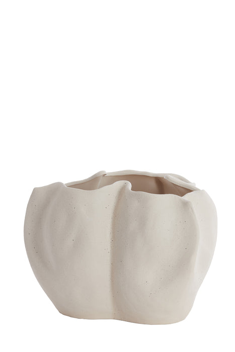 Light&living Vaas deco 33,5x33x22,5 cm SANGULI keramiek crème