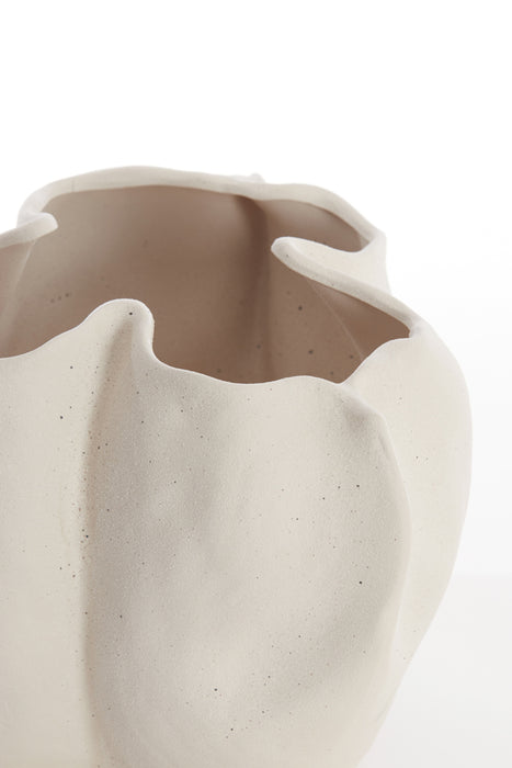 Light&living Vaas deco 33,5x33x22,5 cm SANGULI keramiek crème