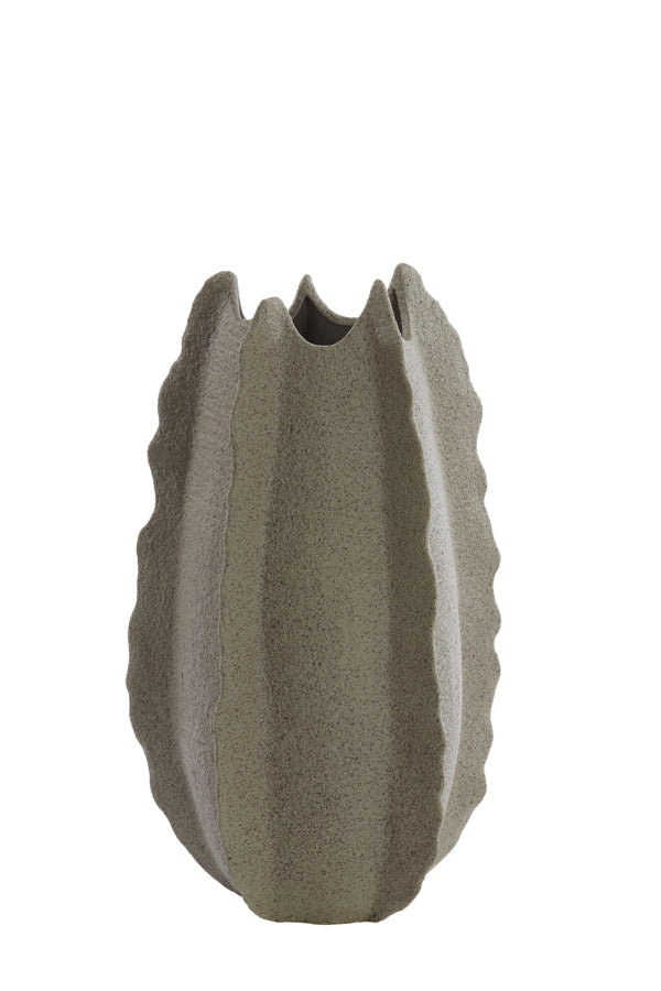 Light&living Vaas deco Ø31x53 cm KELAPA keramiek grijs groen