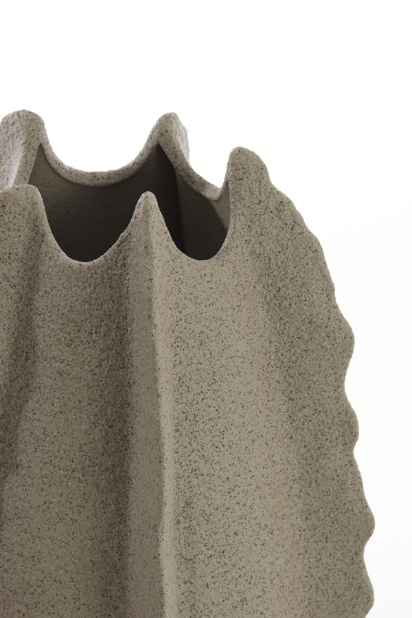 Light&living Vaas deco Ø31x53 cm KELAPA keramiek grijs groen