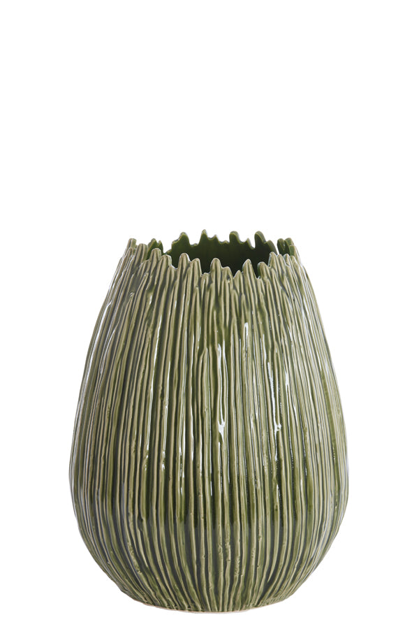 Light&living Vaas deco Ø35,5x45 cm KOPRA keramiek donker groen