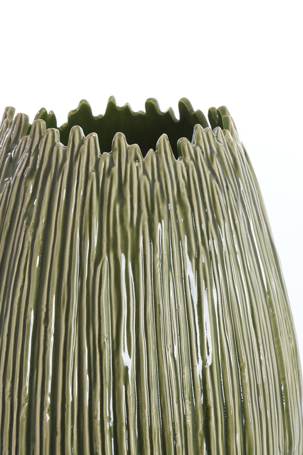 Light&living Vaas deco Ø35,5x45 cm KOPRA keramiek donker groen