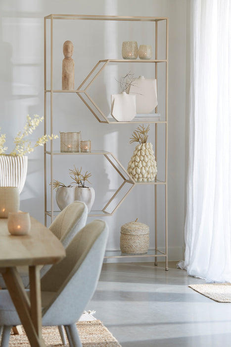 Light & Living Light&living Vaas deco 27,5x7x32,5 cm MAKAHA crème