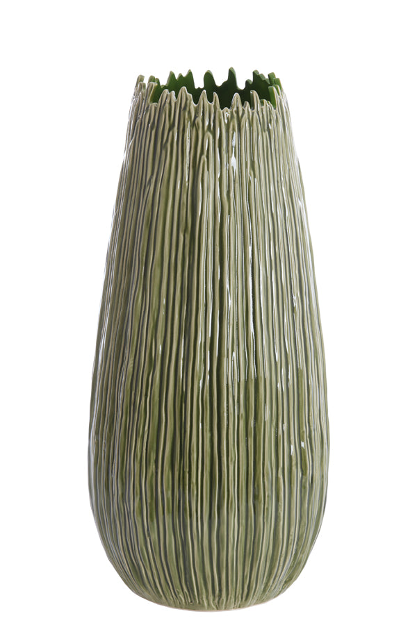 Light&living Vaas deco Ø30,5x65 cm KOPRA keramiek donker groen