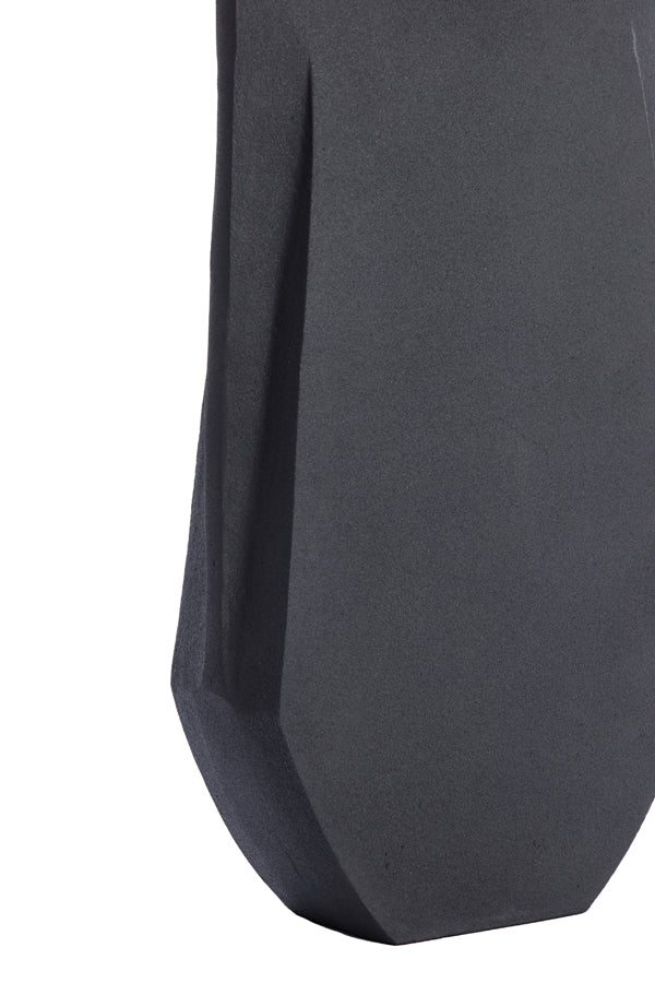 Light & Living Light&living Vaas deco 21x7,5x41 cm MAKAHA mat zwart