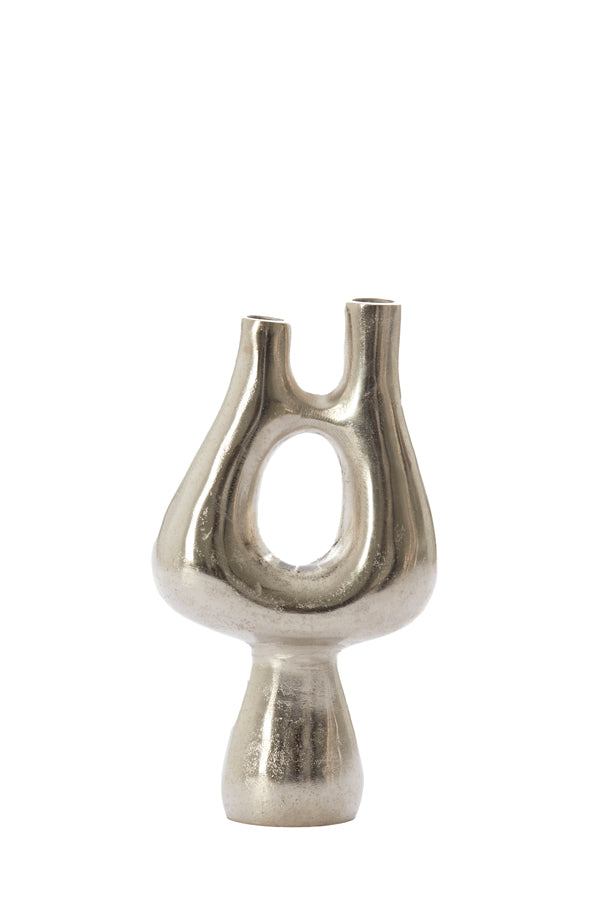 Light & Living Light&living Vaas deco 17x6x31,5 cm KOTANI ruw nikkel