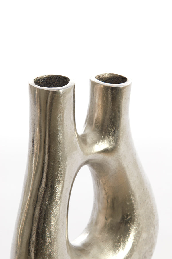 Light & Living Light&living Vaas deco 17x6x31,5 cm KOTANI ruw nikkel