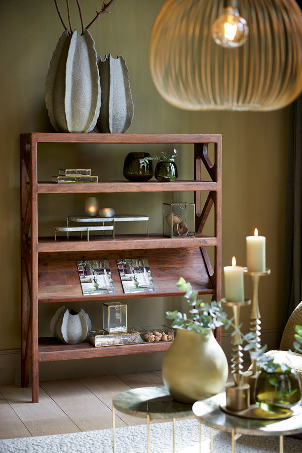 Light&living Vaas deco 26,5x26x23 cm KELAPA keramiek grijs groen