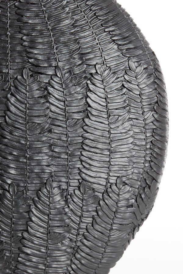 Light & Living Light&living Vaas deco 40,5x11x40 cm NIVICA mat zwart