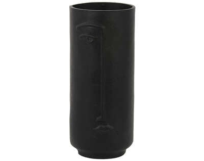 Light & Living Light&living Vaas deco Ø15x35 cm CAPADE mat zwart